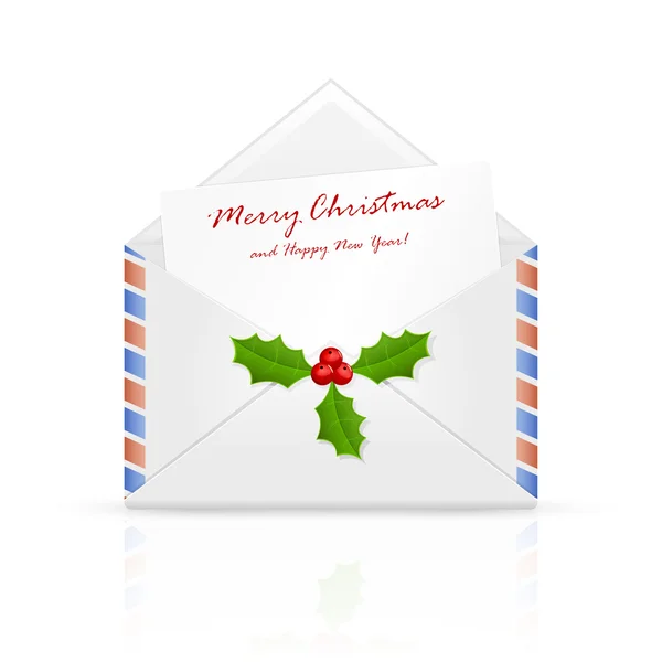 Courrier de Noël — Image vectorielle