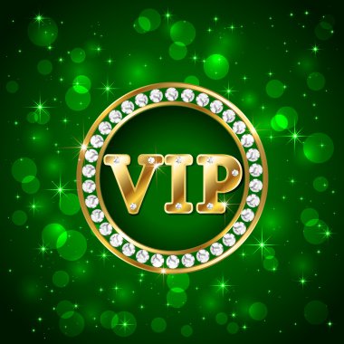 VIP yeşil zemin üzerine