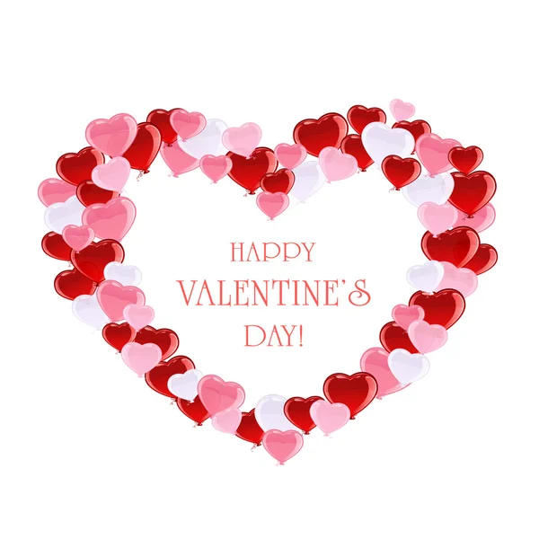 Valentines hart van de zeepbel — Stockvector