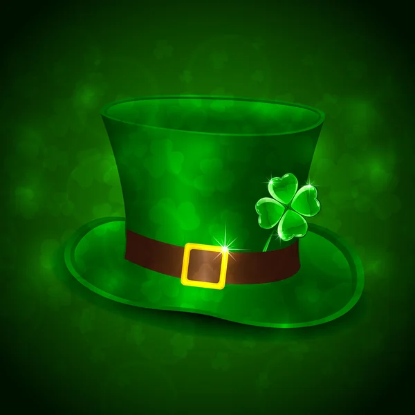 Green leprechauns hat — Stock Vector