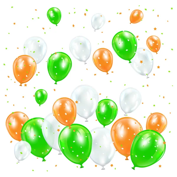 Patricks day balloons — Stock Vector