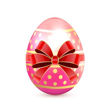 yay ile pembe Paskalya yortusu yumurta