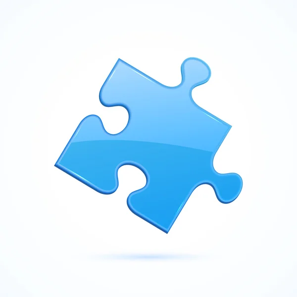 Puzzle blu — Vettoriale Stock