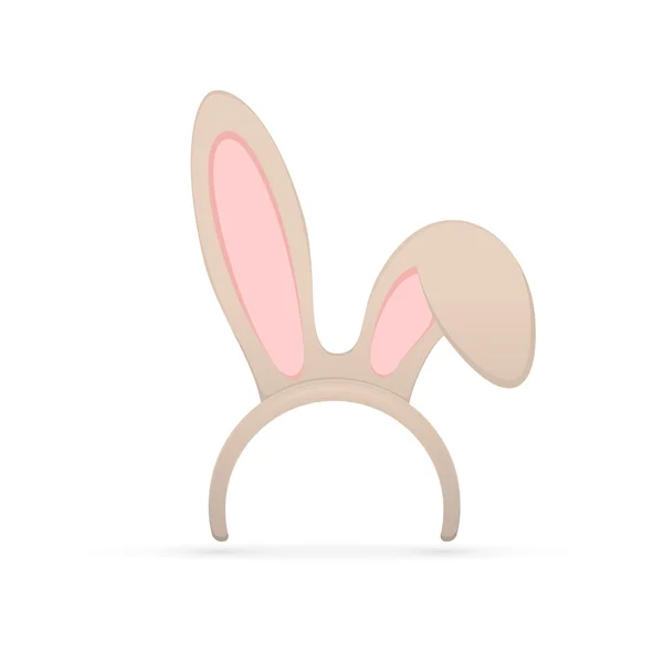 Rabbit ears on white background — Stock Vector