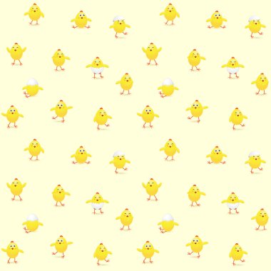 civciv ile Paskalya arka plan