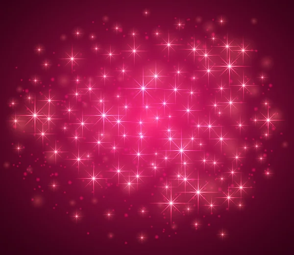 Pink magic background with sparkle — Stock Vector