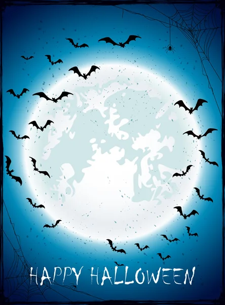 Halloween background with Moon — Stock Vector