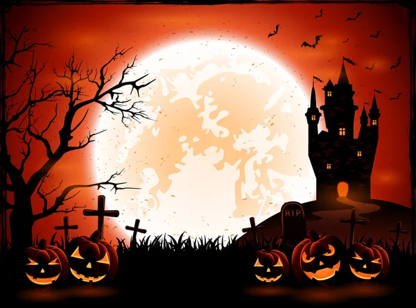 Halloween-natt – stockvektor