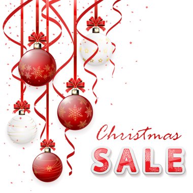 Noel satış baubles ile