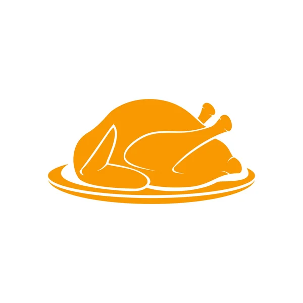 Pavo asado — Vector de stock