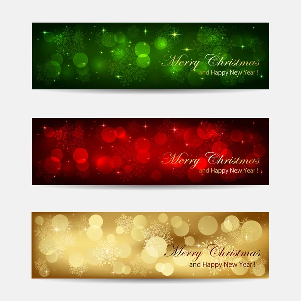 Conjunto de tarjetas de Navidad — Vector de stock