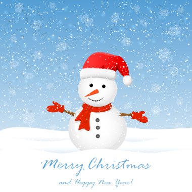 kar taneleri ile kardan adam