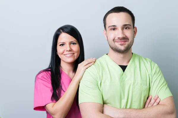 Young and beautiful dental doctors — Stock Photo, Image