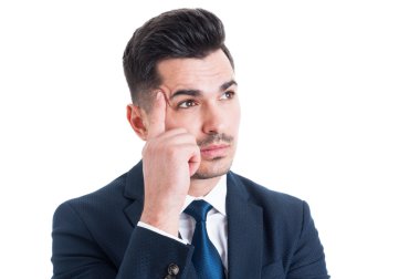 Yakışıklı genç işadamının portresi