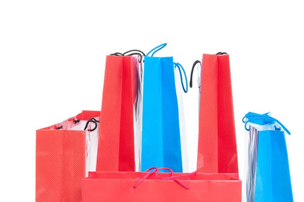 Mehrere Geschenk- oder Einkaufstaschen in verschiedenen Größen — Stockfoto