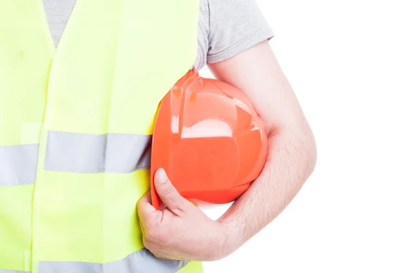 Protection equipment concept with vest and hardhat — Stock Photo, Image