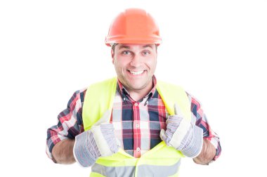 Süper kahraman gibi hareket neşeli erkek Oluşturucu