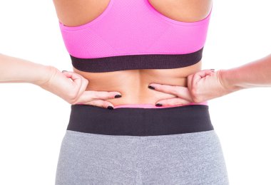 Tıbbi bir sorun gibi kadın onu geri düşük basarak