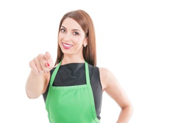 Çekici çalışan işaret parmağı size gülümseyen 