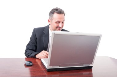 Laptop bir şey okuma mutlu icra müdürü
