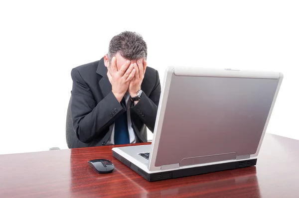 Frustrato business manager cercando deluso — Foto Stock