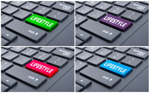 Clavier avec message lifestyle — Photo