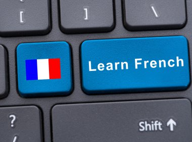 Düğmesi ile öğrenmek Fransızca metin