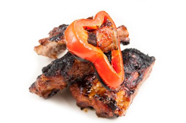 Izgara domuz veya domuz kaburga