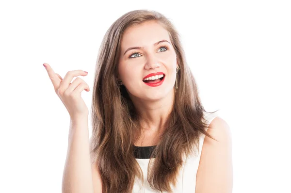 Mujer teniendo una gran idea — Foto de Stock