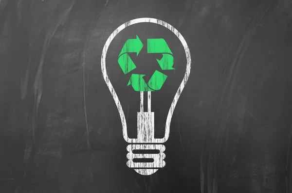 Recycling oder Energiesparen — Stockfoto