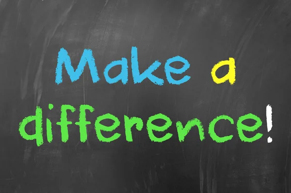 Faceți o diferență — Fotografie, imagine de stoc