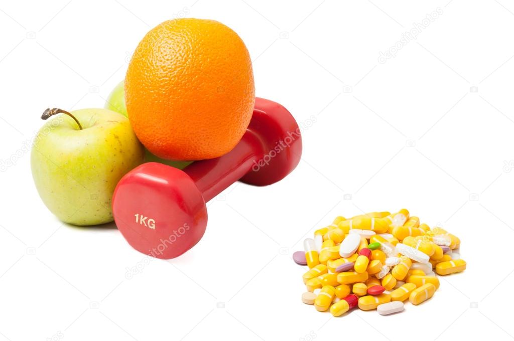 Sport and healthy eating versus pills