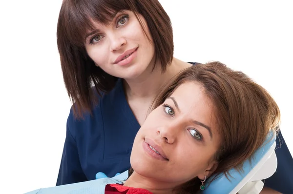 Femme médecin et patient — Photo