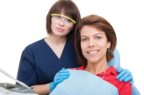 Donna dentista amichevole — Foto Stock