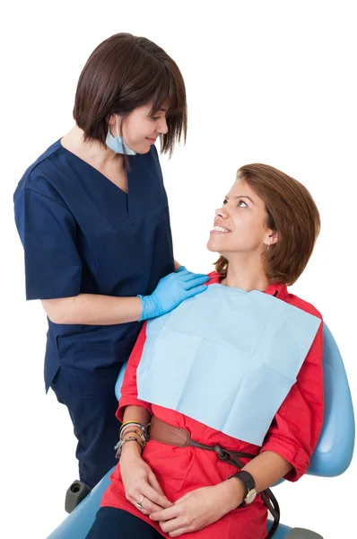 Dentista y paciente — Foto de Stock