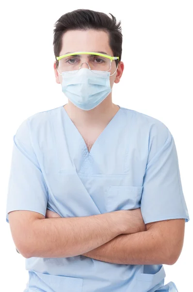 Portrait on a young dentist man — Stock Photo, Image