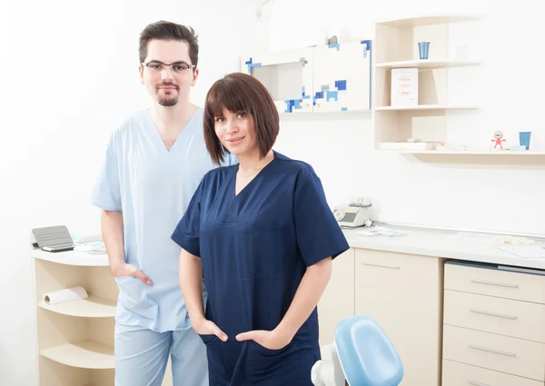 Friendly dentist people — Stock Photo, Image