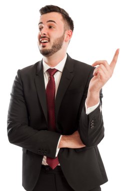 Yeni bir büyük ideea sahip akıllı iş adamı