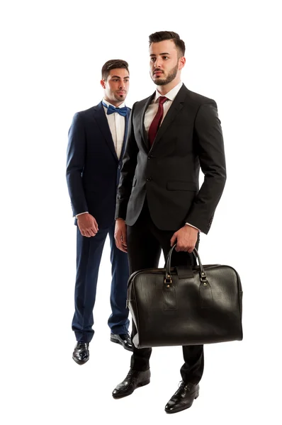 Zwei Geschäftsmänner voller Körper — Stockfoto