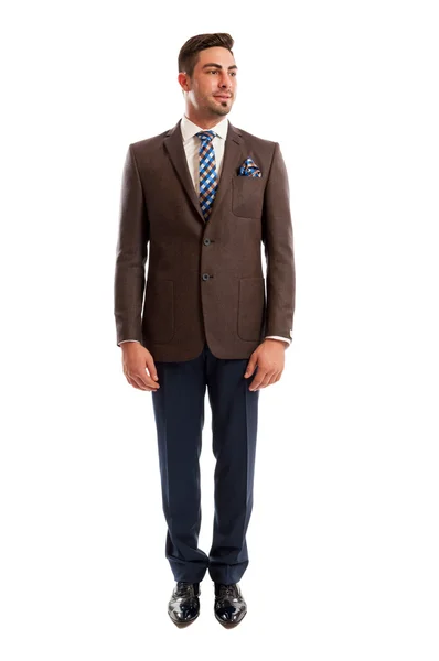 Fashionable sales man standing — Stock Photo, Image