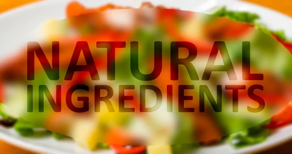 Lebensmittel mit natürlichen Zutaten — Stockfoto