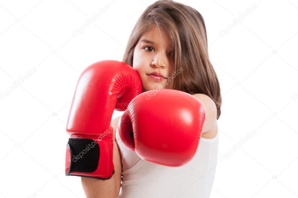 Adorable boxer girl