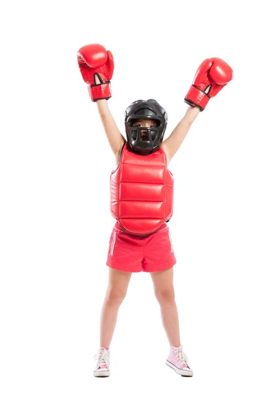 Ragazzina boxer — Foto Stock