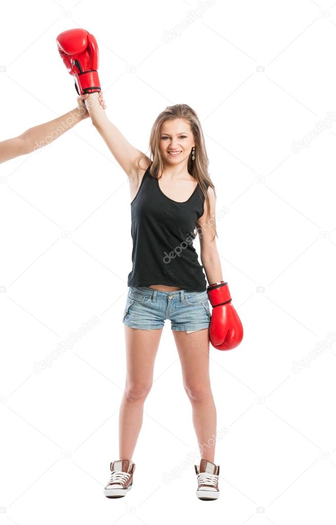 Boxer female champion or winner