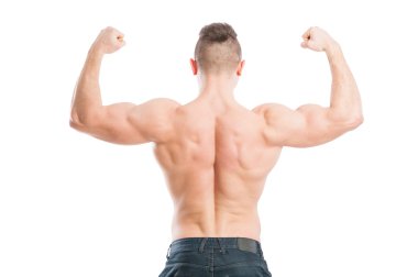 kaslı erkek arka