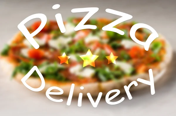 Concepto de entrega de pizza — Foto de Stock