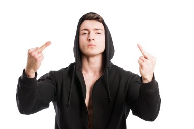 Badboy gösteren orta parmak