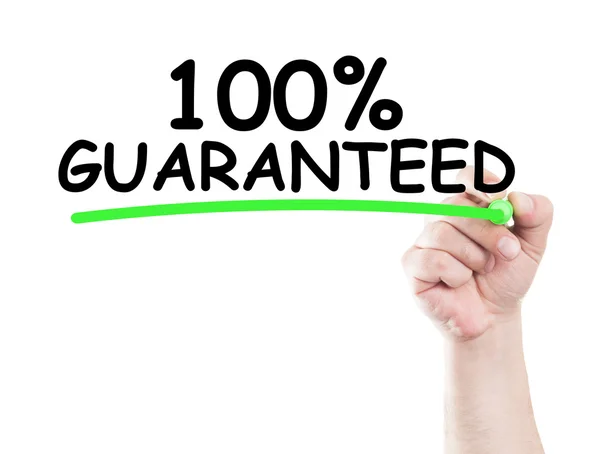 100 guaranteed — Stock Photo, Image
