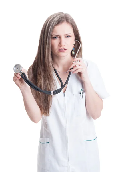 Experienced heart woman doctor — Stock Photo, Image