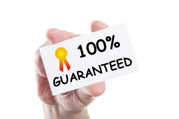 One hundred procent guaranteed — Stock Photo, Image